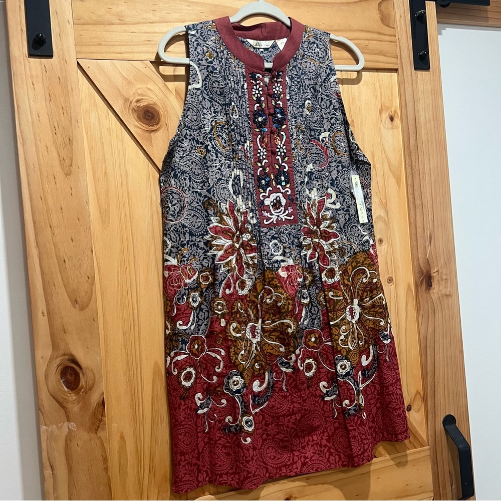 Bohemian Floral Sleeveless Dress